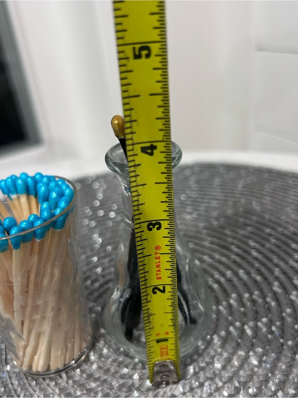 Restyle Repurpose Vintage glass Striker wooden decor colored Matchsticks gifts